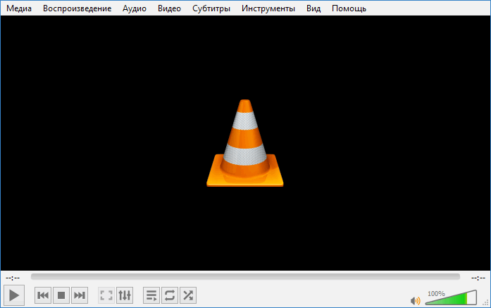 Главное окно проигрывателя VLC Media Player для Mac OS