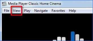 Кнопка View Media Player Classic