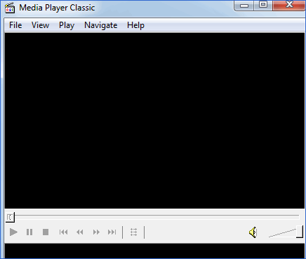 Первая версия программы Media Player Classic